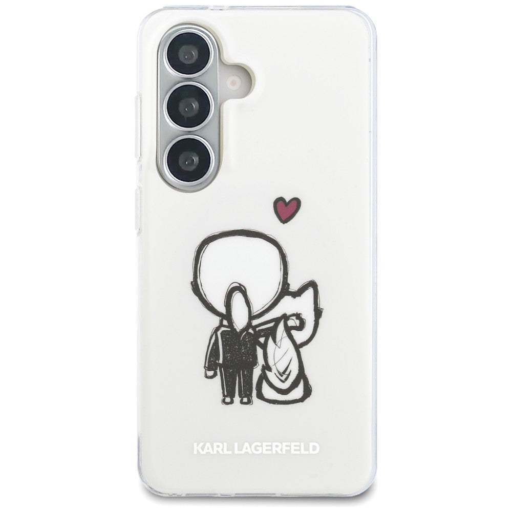 Karl Lagerfeld IML Karl&Choupette MagSafe Case for Samsung Galaxy S26 - Transparent