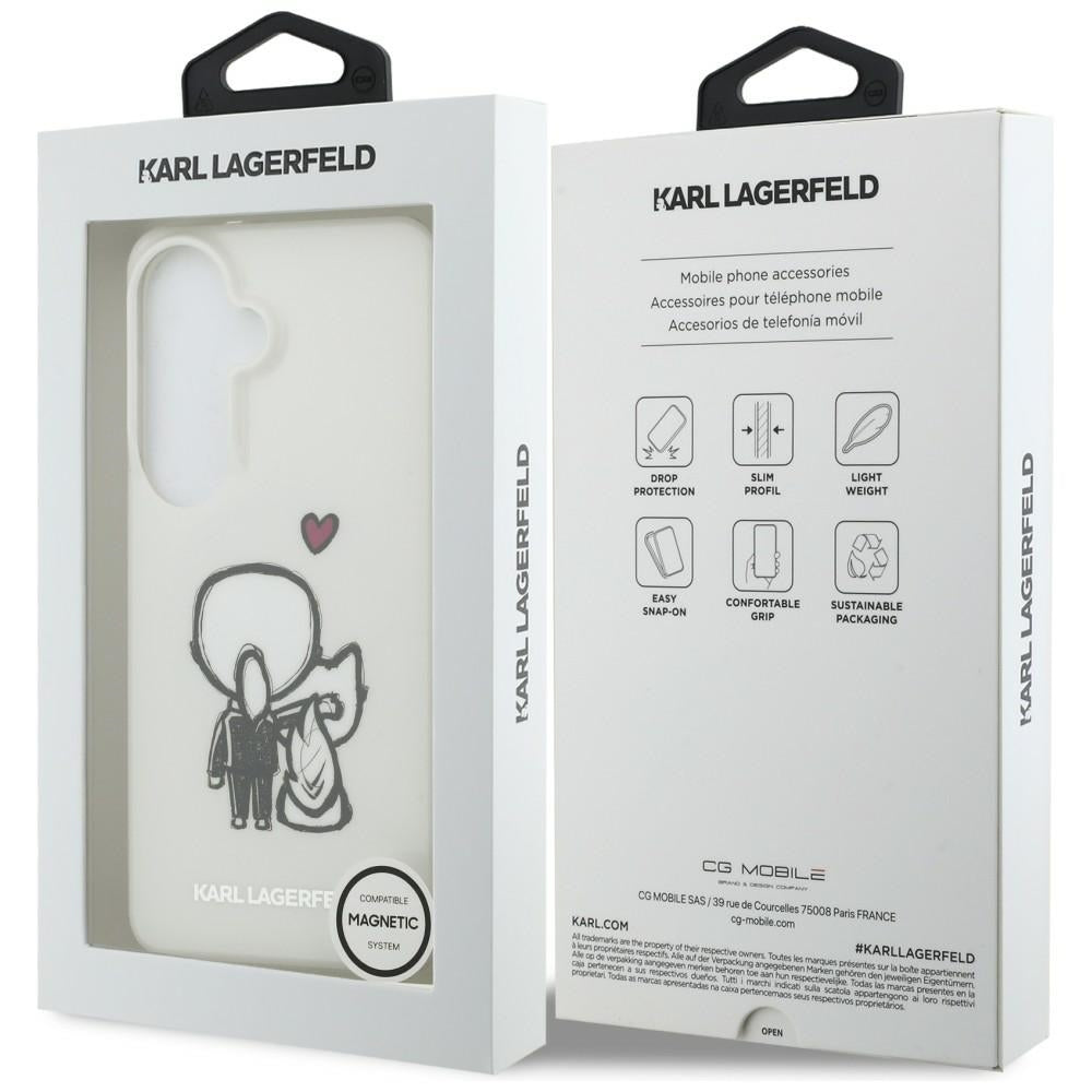 Karl Lagerfeld IML Karl&Choupette MagSafe Case for Samsung Galaxy S26 - Transparent