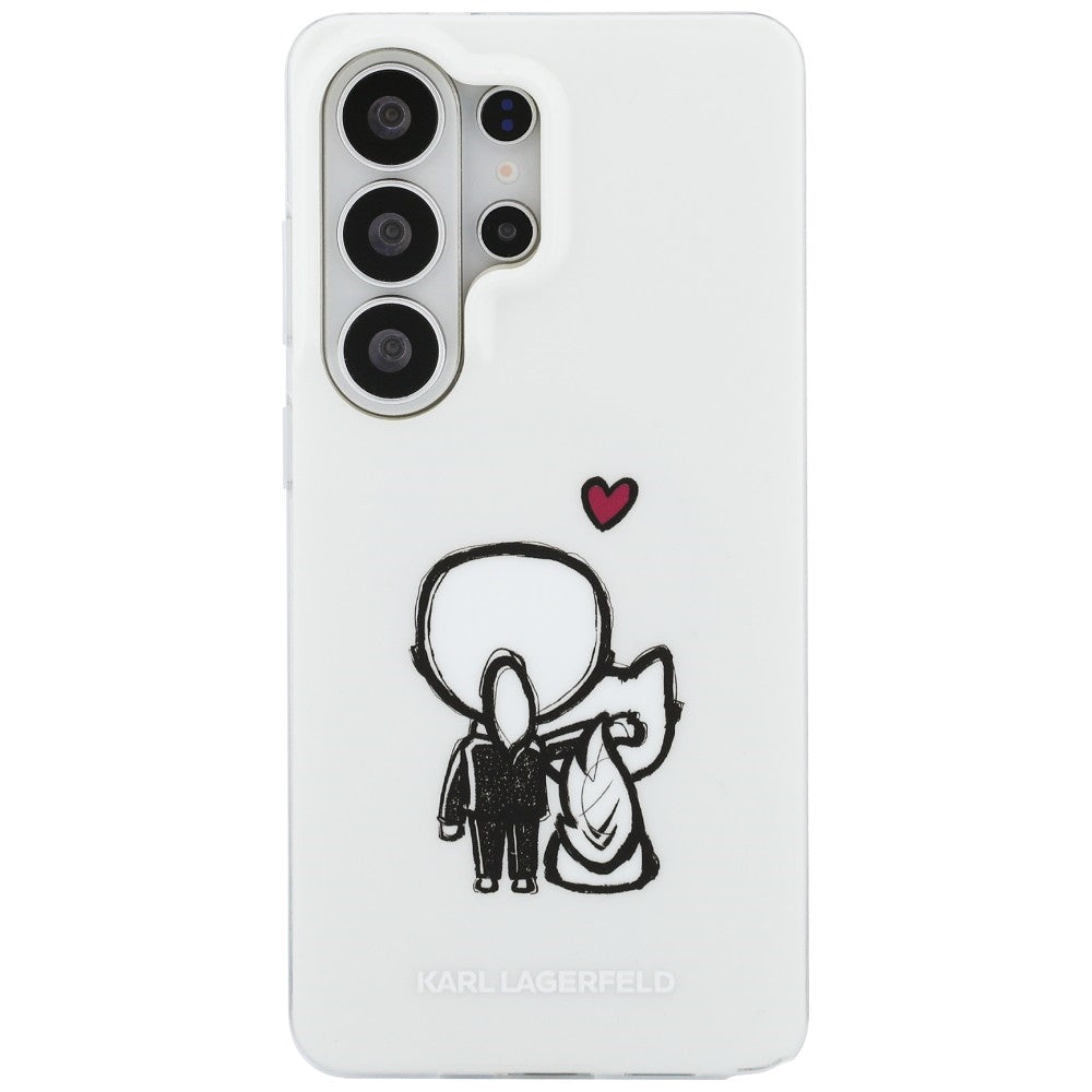 Karl Lagerfeld IML Karl&Choupette MagSafe Case for Samsung Galaxy S26 Ultra - Transparent