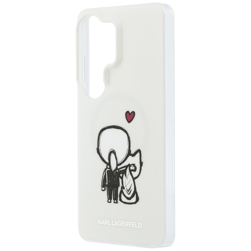 Karl Lagerfeld IML Karl&Choupette MagSafe Case for Samsung Galaxy S26 Ultra - Transparent