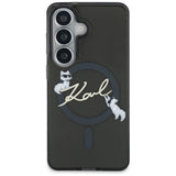 Karl Lagerfeld IML KC Script MagSafe Case til Samsung Galaxy S26 - sort