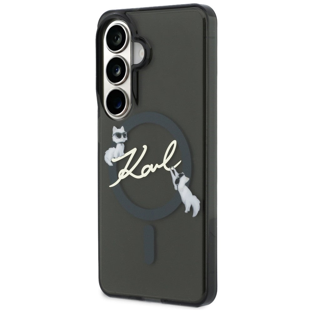 Karl Lagerfeld IML KC Script MagSafe Case til Samsung Galaxy S26 Plus - sort
