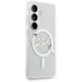 Karl Lagerfeld IML KC Script MagSafe Case til Samsung Galaxy S26 Plus - gennemsigtigt