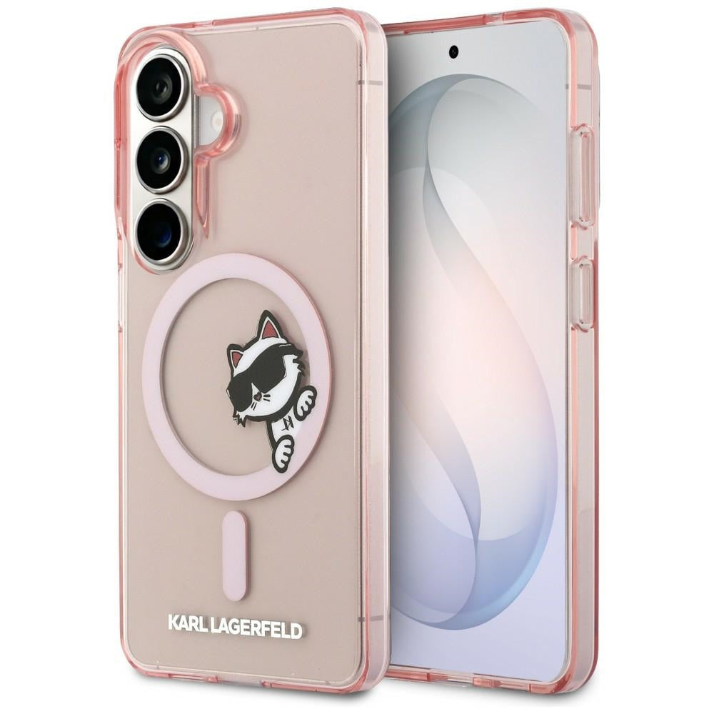 Karl Lagerfeld IML Peekaboo Choupette MagSafe Case til Samsung Galaxy S26 - Pink