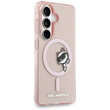 Karl Lagerfeld IML Peekaboo Choupette MagSafe Case til Samsung Galaxy S26 - Pink