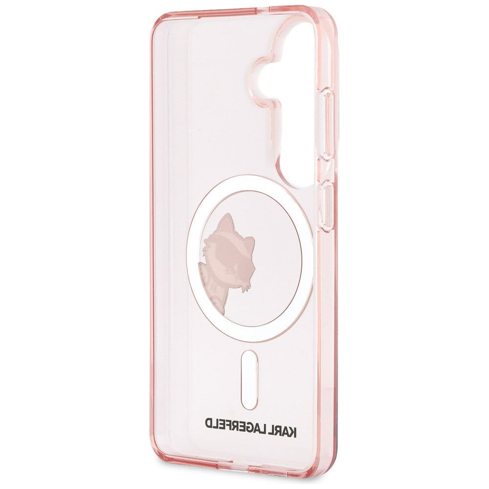 Karl Lagerfeld IML Peekaboo Choupette MagSafe Case til Samsung Galaxy S26 - Pink