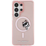 Karl Lagerfeld IML Peekaboo Choupette MagSafe Case for Samsung Galaxy S26 Ultra - Pink