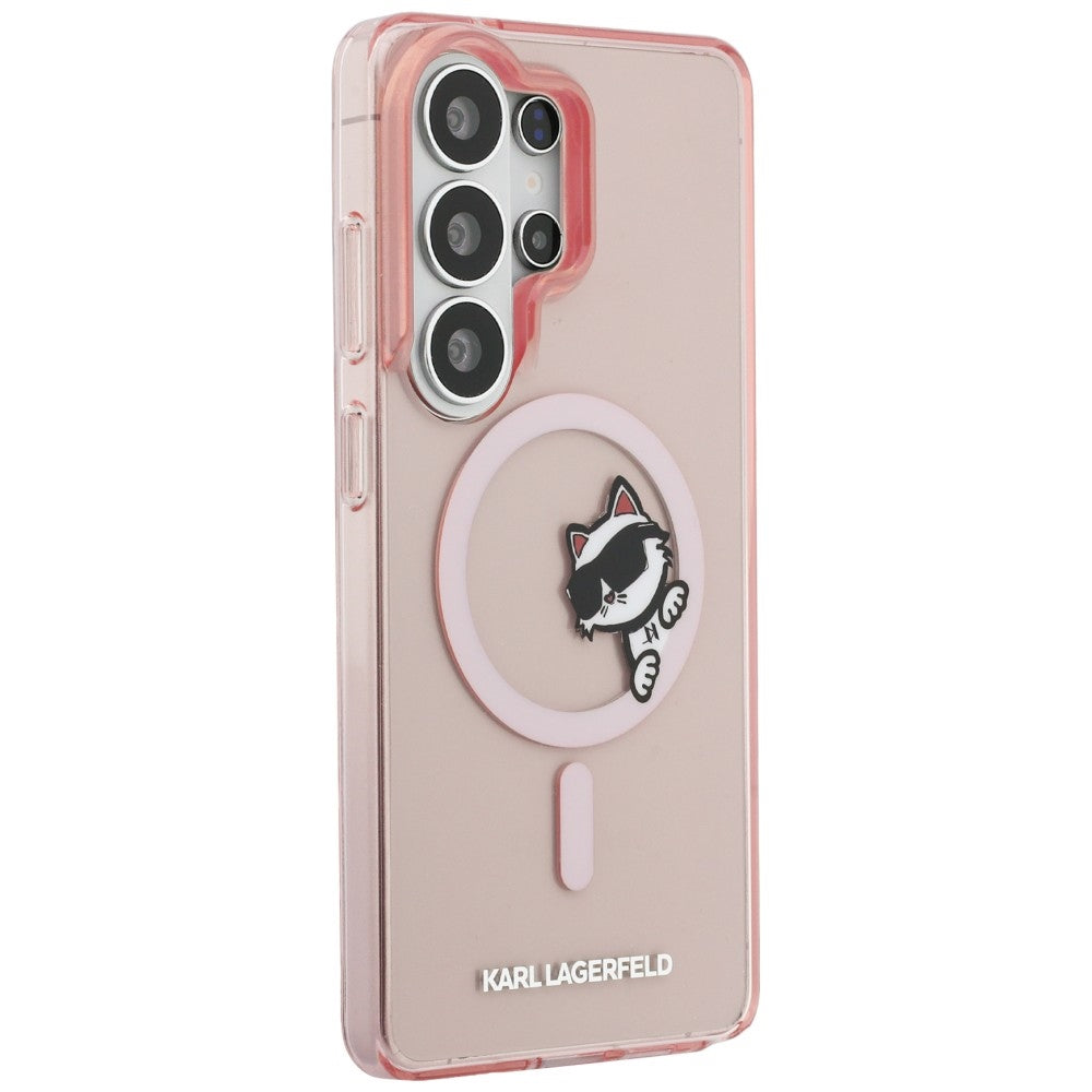 Karl Lagerfeld IML Peekaboo Choupette MagSafe Case for Samsung Galaxy S26 Ultra - Pink