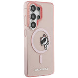 Karl Lagerfeld IML Peekaboo Choupette MagSafe Case for Samsung Galaxy S26 Ultra - Pink