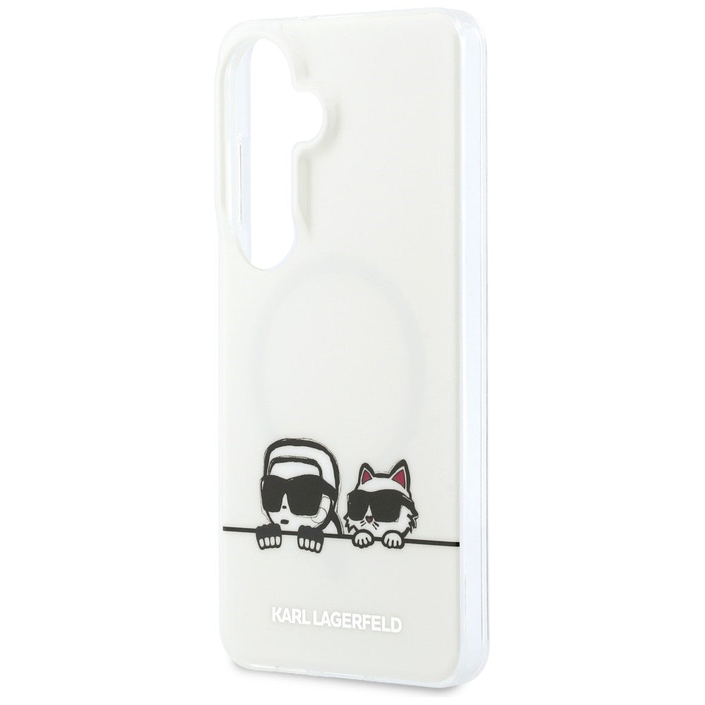 Karl Lagerfeld IML Peekaboo Karl&Choupette MagSafe Case til Samsung Galaxy S26 Plus - gennemsigtigt