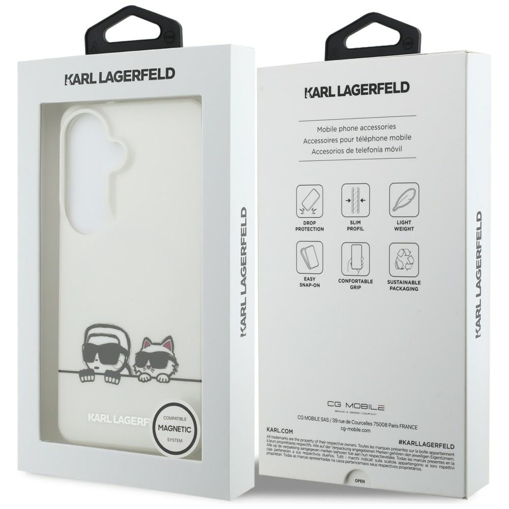 Karl Lagerfeld IML Peekaboo Karl&Choupette MagSafe Case til Samsung Galaxy S26 Plus - gennemsigtigt
