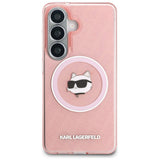 Karl Lagerfeld IML Gentaget Choupette MagSafe Case til Samsung Galaxy S26 Plus - Pink
