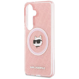 Karl Lagerfeld IML Gentaget Choupette MagSafe Case til Samsung Galaxy S26 Plus - Pink
