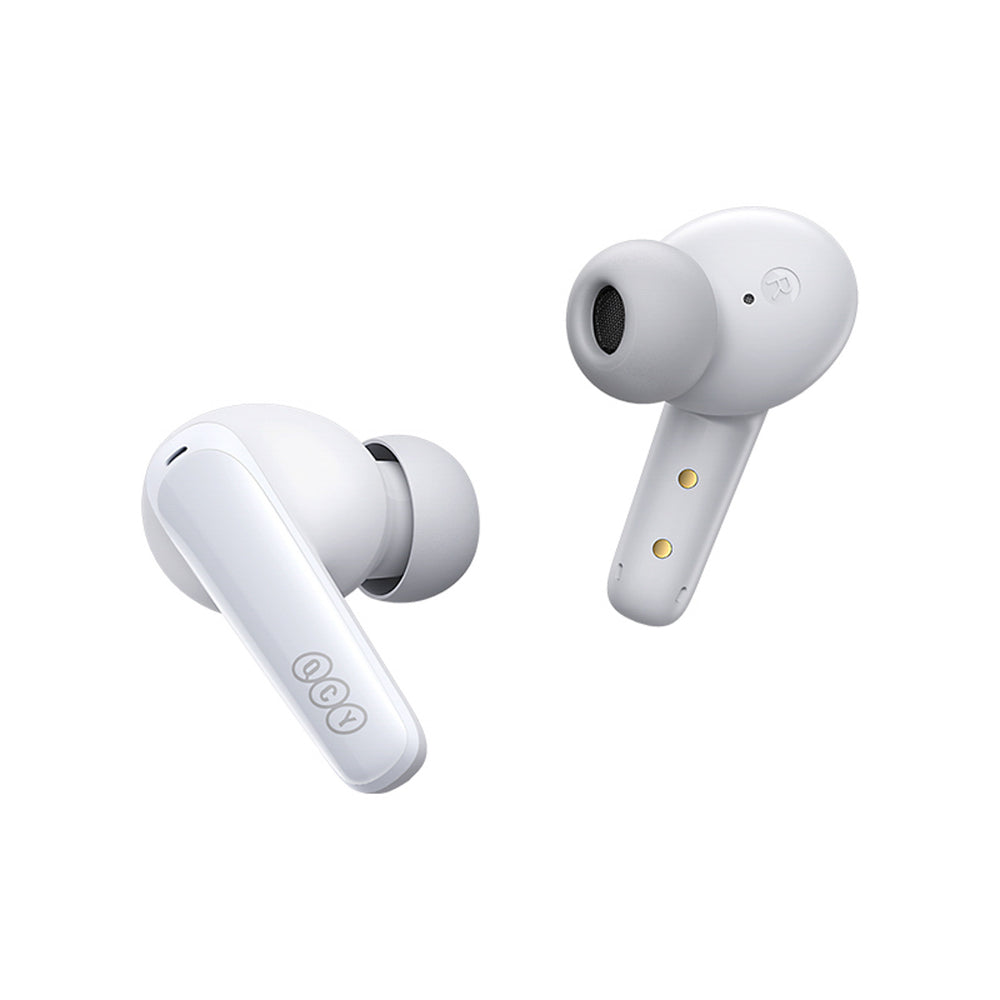 QCY T13X In-Ear Headphones med ENC IPX5 Bluetooth 5.3 - Hvid