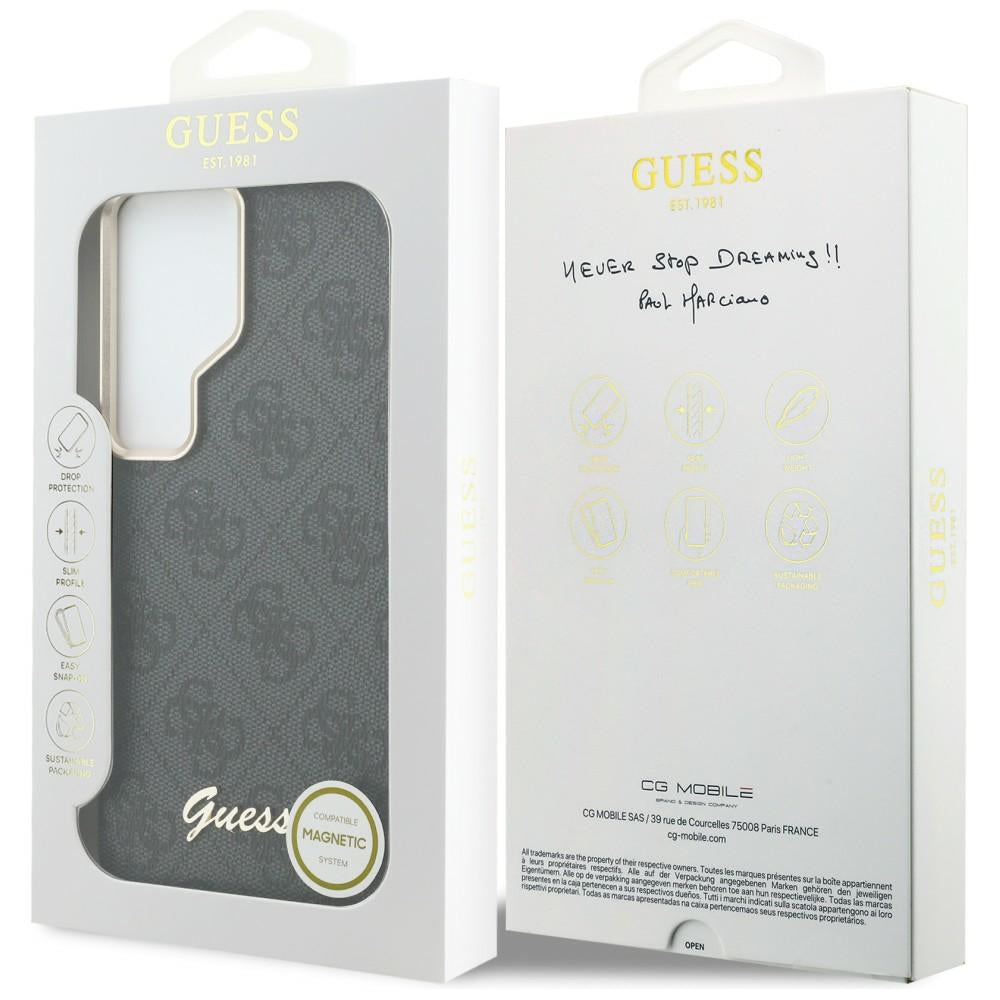 Guess 4G Script MagSafe case for Samsung Galaxy S26 Ultra - black