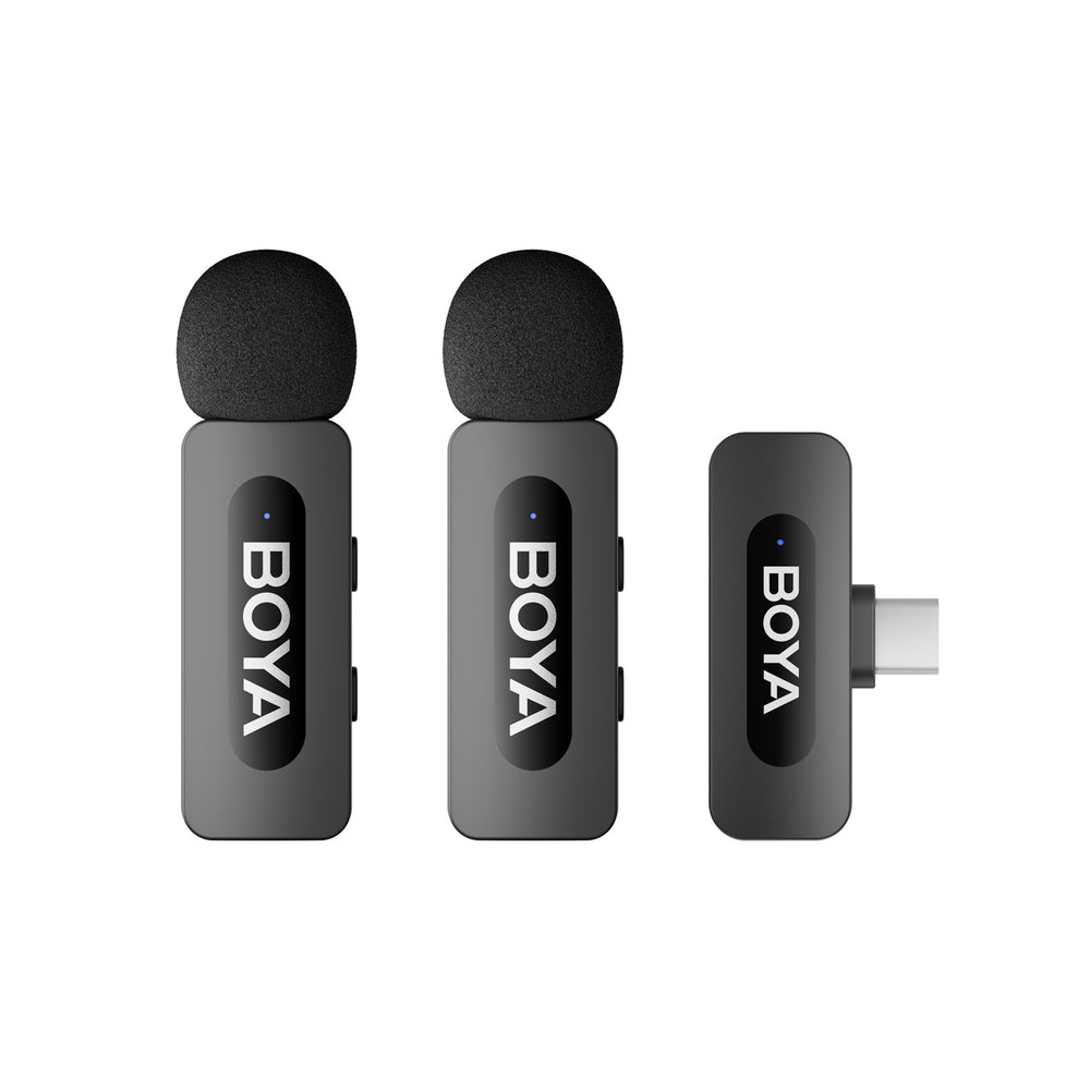 BOYA BY-V20 V2.0 Trådløse mikrofoner 2.4GHz - sort