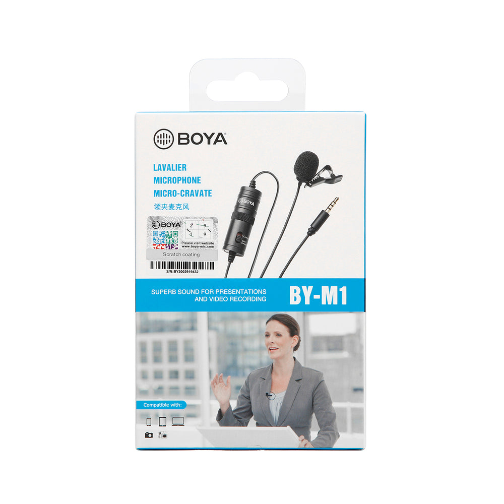 BOYA BY-M1 kablet lavaliermikrofon - sort