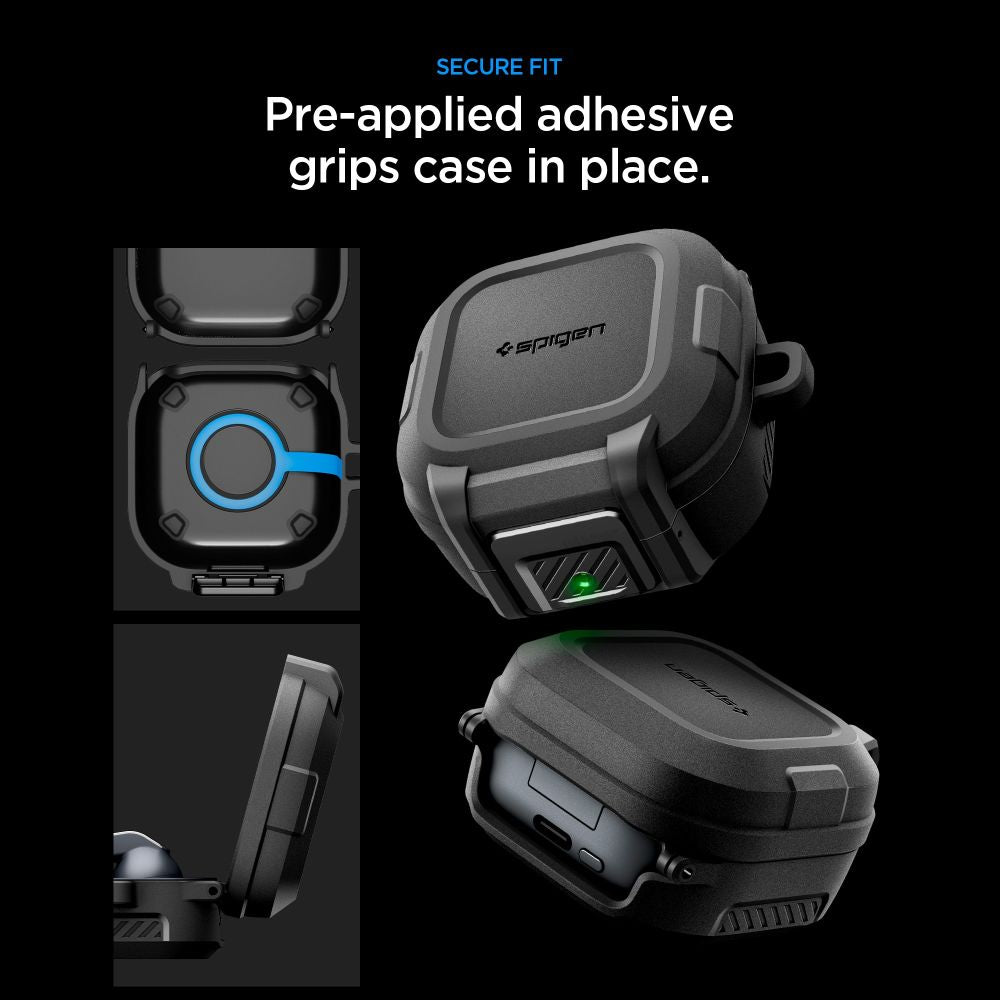 Spigen Lock Fit Case til Samsung Galaxy Buds 4 / 4 Pro - Matte Black