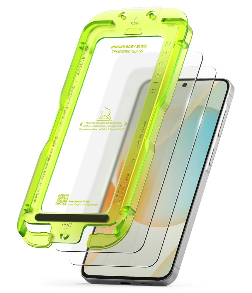 Ringke Easy Slide 2-pakke af hærdet glas til Samsung Galaxy A57 5G