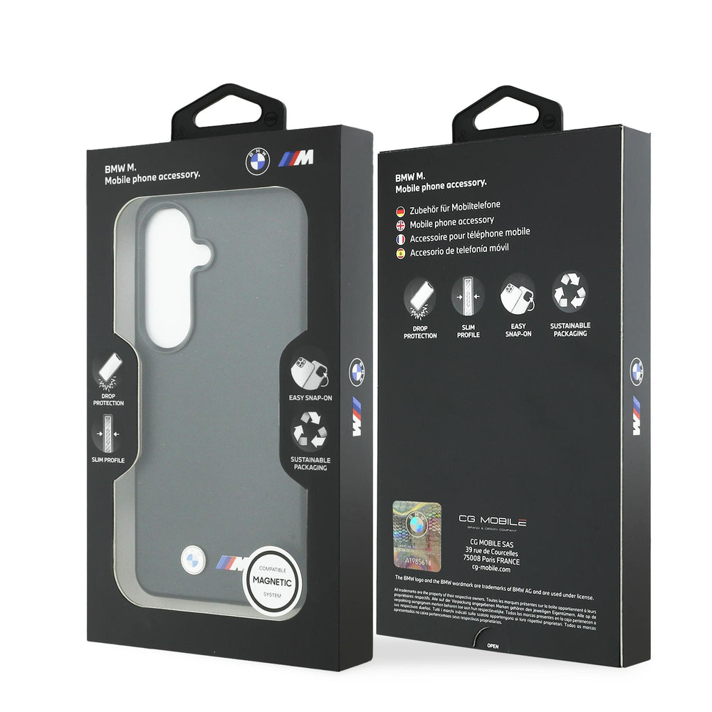 BMW M Metal Logo MagSafe Case til Samsung Galaxy S26 - sort