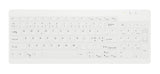 Contour Design Active Key Contour QuickClean medicinsk tastatur med aftageligt cover, kompakt, trådløst, hvidt, PN C7012