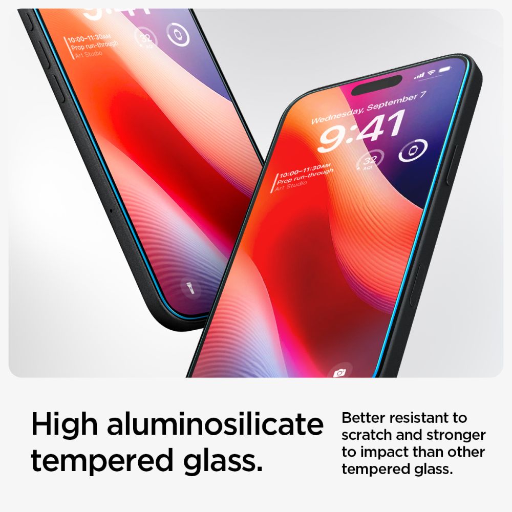 Hærdet Glas Spigen Glas.Tr ”Ez Fit” Iphone 15 / 16 Clear