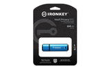Kingston Technology IronKey 64GB USB-C Vault Privacy 50C AES-256 Encrypted, FIPS 197