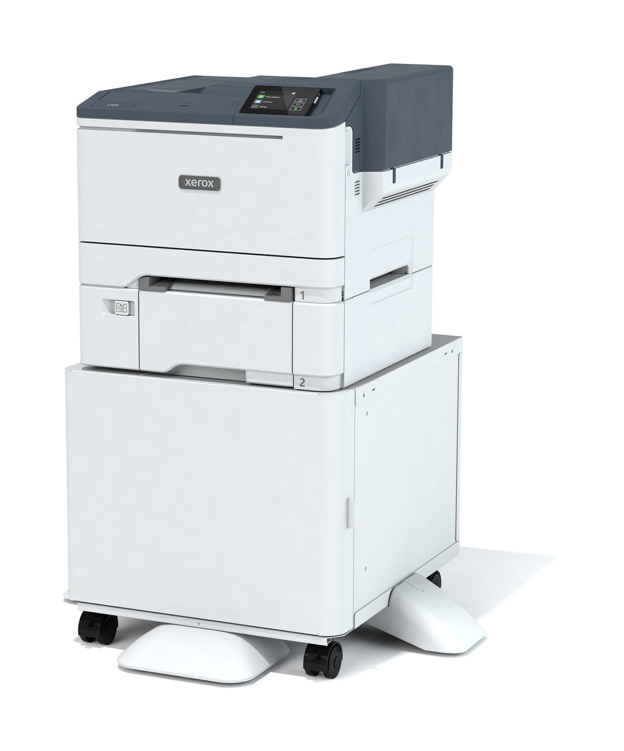 Xerox C320, A4, 28 sider/min, trådløs dupleksprinter, PS3 PCL5e/6, 2 magasiner, i alt 251 ark