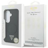 Guess Embossed Ring Triangle Logo MagSafe-kasse til Samsung Galaxy S26 - sort