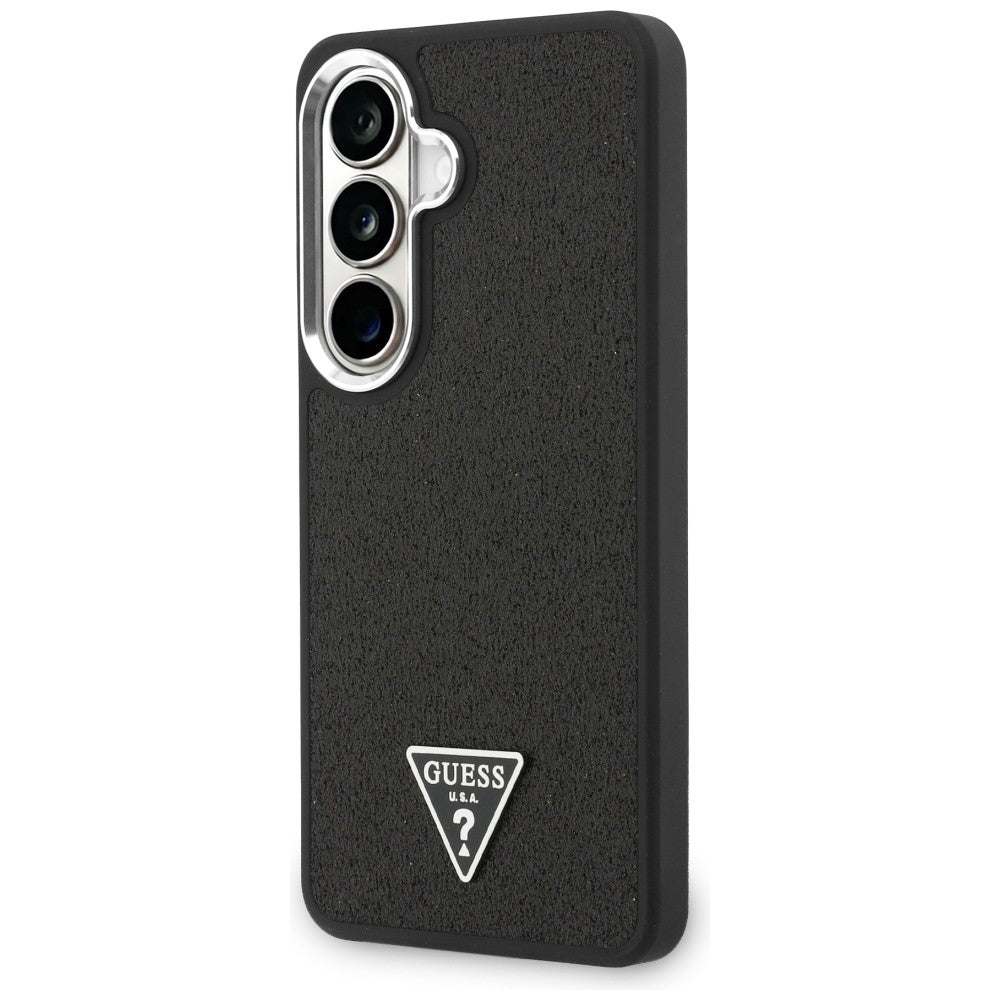 Guess Fixed Glitter Triangle MagSafe-kasse til Samsung Galaxy S26+ - sort