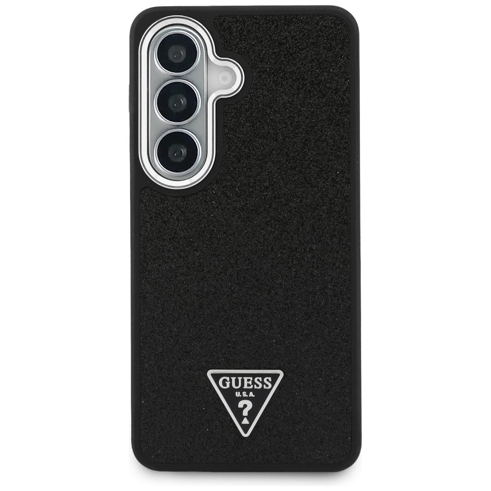 Guess Fixed Glitter Triangle MagSafe-kasse til Samsung Galaxy S26+ - sort