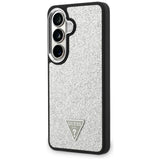 Guess Fixed Glitter Triangle MagSafe-kasse til Samsung Galaxy S26+ - sølv