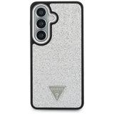 Guess Fixed Glitter Triangle MagSafe-kasse til Samsung Galaxy S26+ - sølv