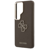 Guess Grained Big 4G Metal Logo Case til Samsung Galaxy S26 Ultra - Brown