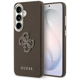 Guess Grained Big 4G Metal Logo Case til Samsung Galaxy S26+ - Brunt