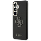Guess Grained Big 4G Metal Logo case til Samsung Galaxy S26+ - sort