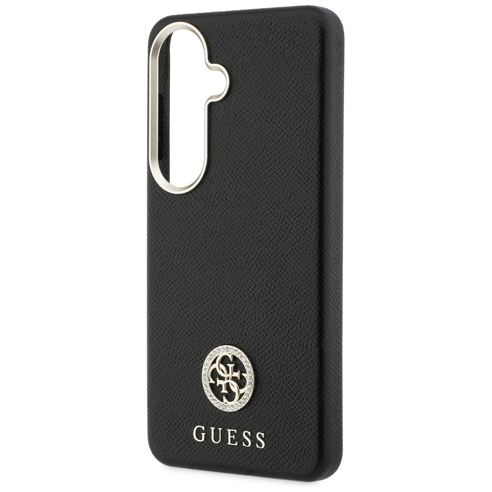 Guess Rhinestone Round Logo MagSafe Case til Samsung Galaxy S26+ - sort