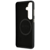 Guess Rhinestone Round Logo MagSafe Case til Samsung Galaxy S26+ - sort