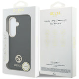 Guess Rhinestone Round Logo MagSafe Case til Samsung Galaxy S26+ - sort