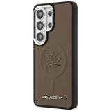 Karl Lagerfeld Embossed Ring Initialer MagSafe Case til Samsung Galaxy S26 Ultra - Brown