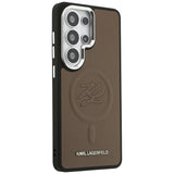 Karl Lagerfeld Embossed Ring Initialer MagSafe Case til Samsung Galaxy S26 Ultra - Brown