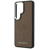 Karl Lagerfeld Embossed Ring Initialer MagSafe Case til Samsung Galaxy S26 Ultra - Brown