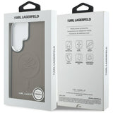 Karl Lagerfeld Embossed Ring Initialer MagSafe Case til Samsung Galaxy S26 Ultra - Brown