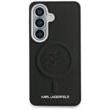 Karl Lagerfeld Embossed Ring Initialer MagSafe Case til Samsung Galaxy S26+ - sort