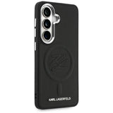 Karl Lagerfeld Embossed Ring Initialer MagSafe Case til Samsung Galaxy S26+ - sort