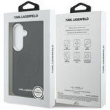 Karl Lagerfeld Embossed Ring Initialer MagSafe Case til Samsung Galaxy S26+ - sort