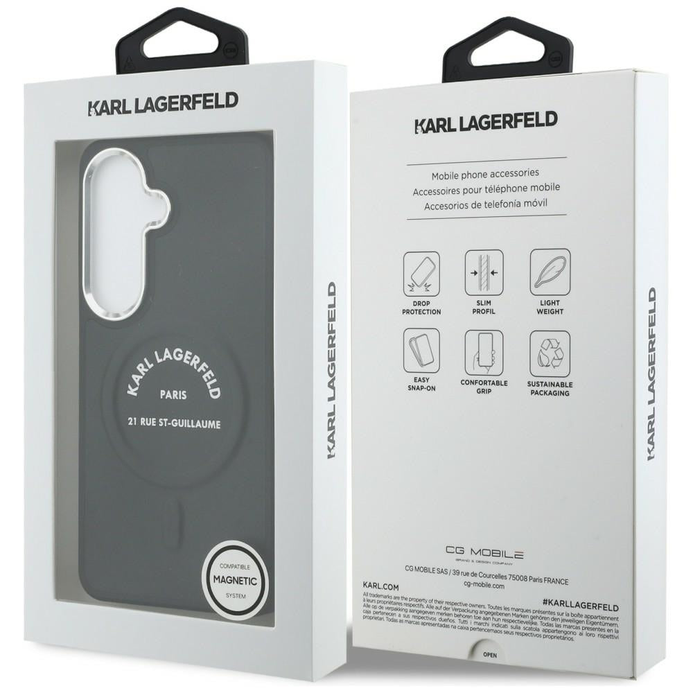 Karl Lagerfeld Embossed Ring RSG Logo MagSafe Case til Samsung Galaxy S26 - sort
