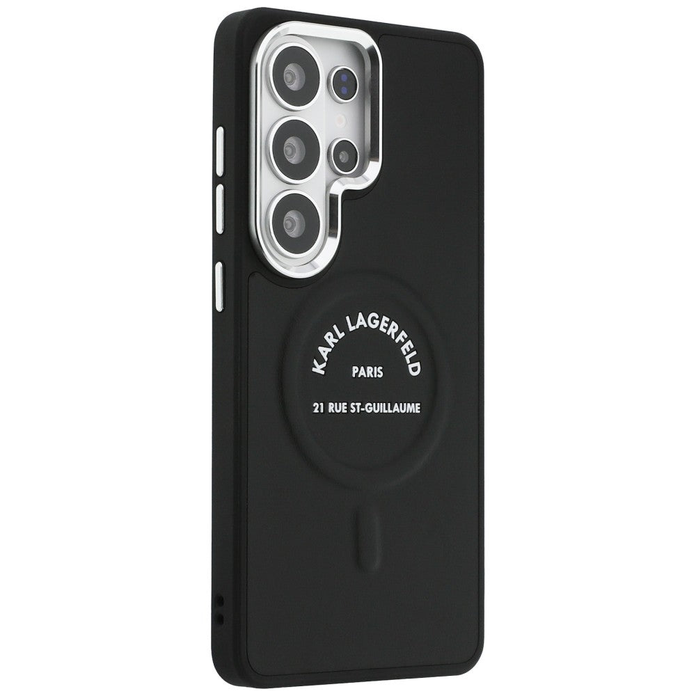 Karl Lagerfeld Embossed Ring RSG Logo MagSafe Case til Samsung Galaxy S26 Ultra - sort
