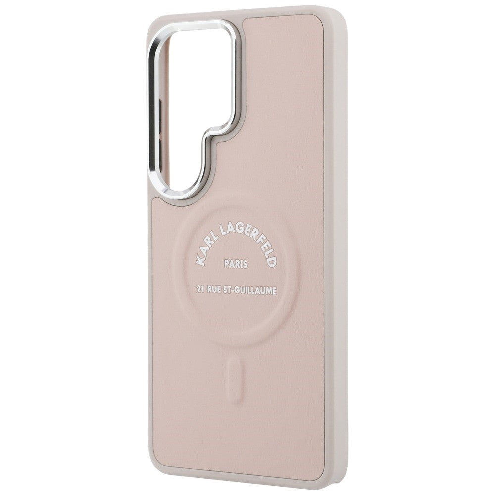 Karl Lagerfeld Embossed Ring RSG Logo MagSafe Case til Samsung Galaxy S26 Ultra - Pink