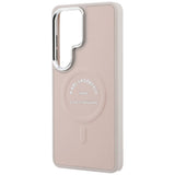 Karl Lagerfeld Embossed Ring RSG Logo MagSafe Case til Samsung Galaxy S26 Ultra - Pink